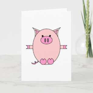 Rosa Piggy Power Kort