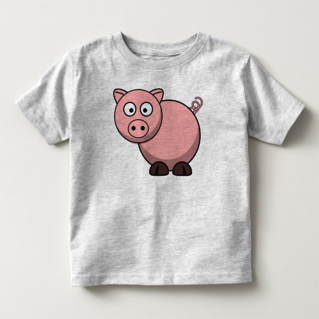 Rosa piggy tee shirt (Framsida)