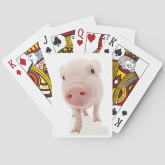 Rosa Pigletgris som leker kort Spel Kort