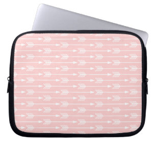 Rosa Pil Mönster Laptop Sleeve
