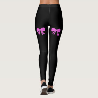 Rosa pilbågar leggings