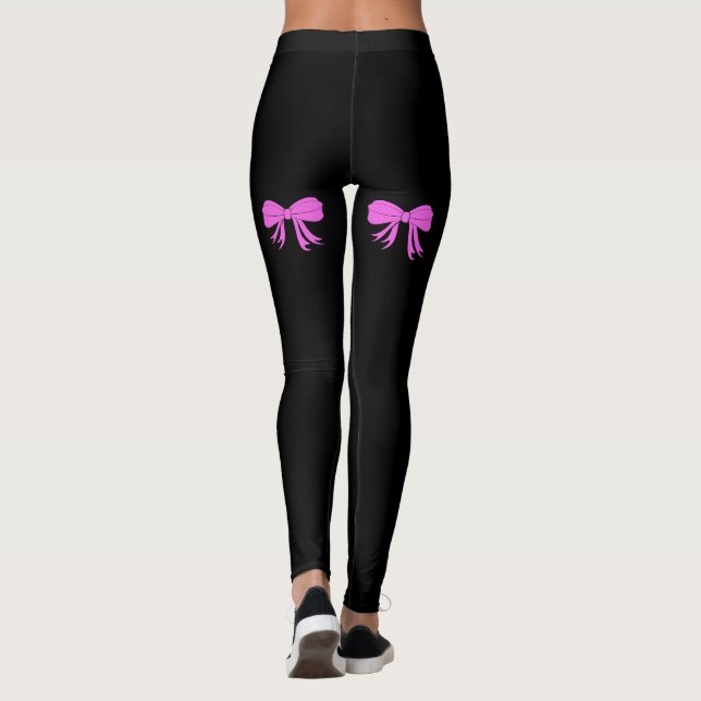 Rosa pilbågar leggings (Baksida)