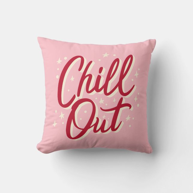 Rosa Pillow-positivmanifestcitat med ord Kudde (Framsida)