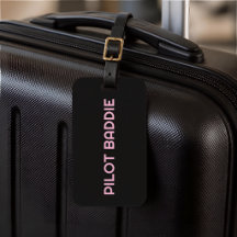 Rosa Pilot Baddie Anpassad Registreringsskylt Kvin