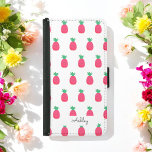 Rosa Pineapple Mönster Chic White Plånboksfodral För Samsung Galaxy S5<br><div class="desc">Rosa White Samsung Galaxy S5 Wallet Case med Cute Pineapple Mönster. Fler produkter med den här designen finns i samlingen nedan</div>