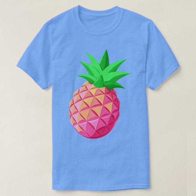 Rosa Pineapple TShirt T Shirt (Design framsida)