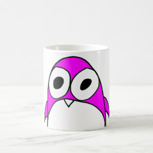 Rosa pingvinmugg kaffemugg