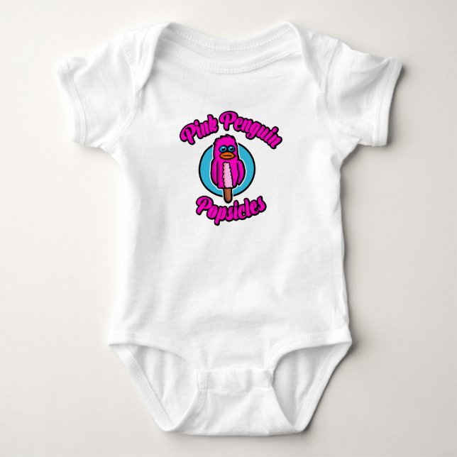 Rosa pingvinskutt t shirt (Framsida)