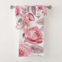 Rosa Pink Peony Akvarell Blommig Trädgård