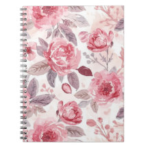 Rosa Pink Peony Akvarell Blommig Trädgård