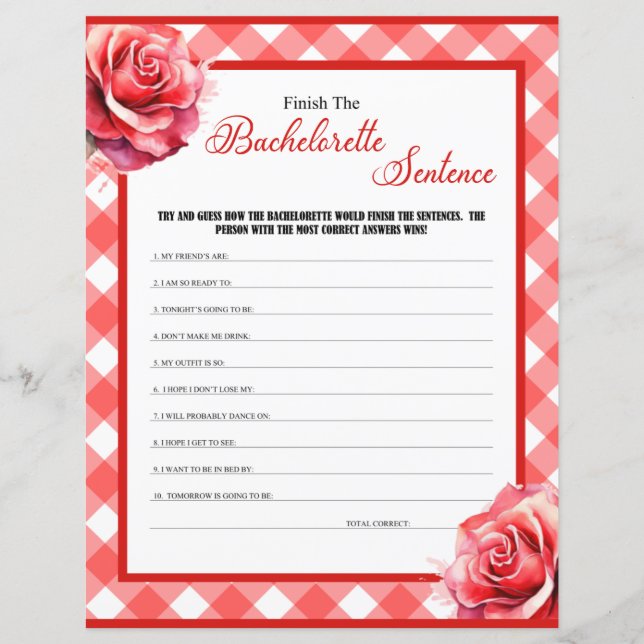 Rosa Pinup Bachelorette Avslutar fästensmatchen (Framsida)