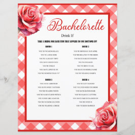 Rosa Pinup Bachelorette Drinking Game