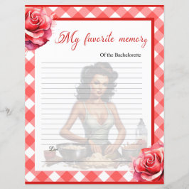 Rosa Pinup Bachelorette Party Favorite Memory Game