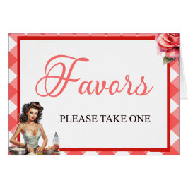 Rosa Pinup Bachelorette Party-favoritkort OBS Kort
