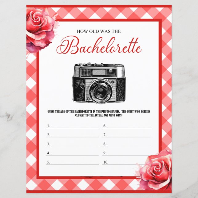 Rosa Pinup Bachelorette Party gissar mitt ålderssp (Framsida)