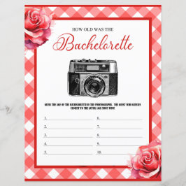 Rosa Pinup Bachelorette Party gissar mitt ålderssp