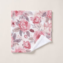 Rosa Pion Rosa Akvarell Blommig Trädgård