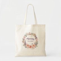 Rosa Pion Vattenfärg Blommig Krans Mors Dag