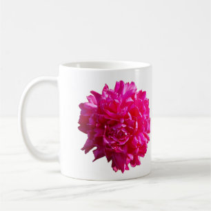 Rosa pionblommamugg kaffemugg