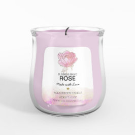 Rosa Pionblomsterdekal Fyrkantigt Klistermärke