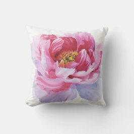 Rosa piondekorativ kudde