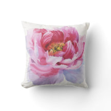 Rosa piondekorativ kudde