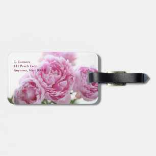 Rosa pioner bagagebricka