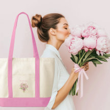 Rosa pioner med rosett - Coquette-kontrasttrimning