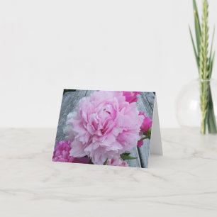 Rosa pioner/pion Notecard Kort