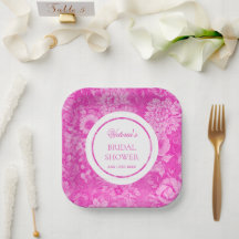 Rosa Pioner Toile Bröllopsfest