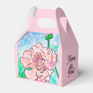 Rosa Pionfavorlåda Presentaskar