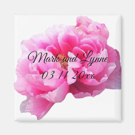 Rosa Pionmagnet Magnet