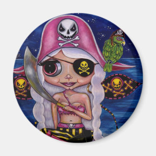 Rosa Pirat Fairy Magnet