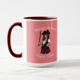 Rosa Pirat Mugg