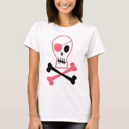 Rosa Pirat T Shirt