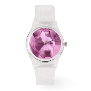 Rosa Pit Bull Watch Armbandsur