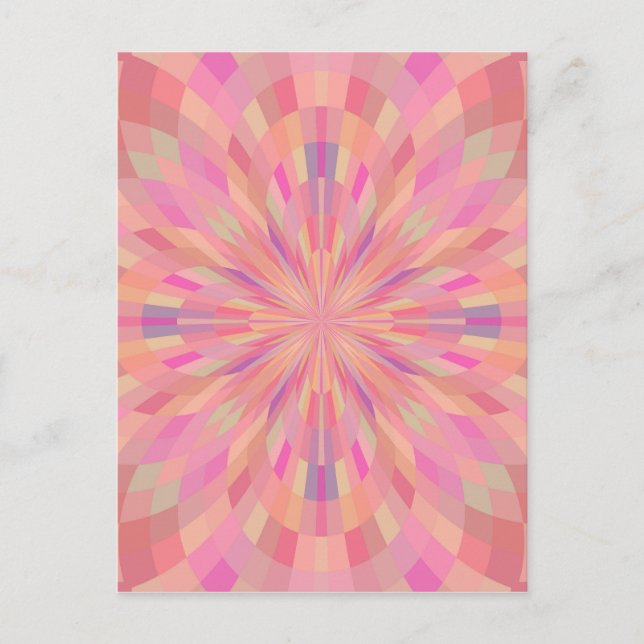 Rosa PIXEL 2 Vykort (Framsida)