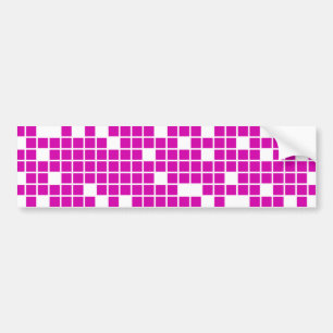 Rosa PIXEL Bildekal