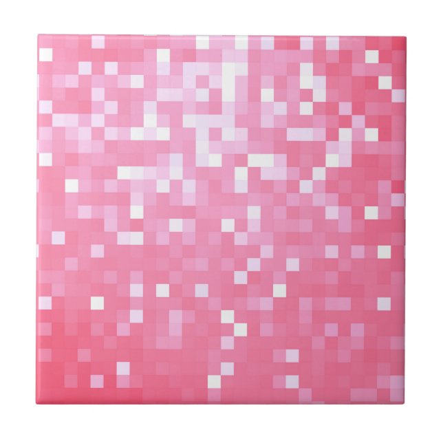Rosa Pixel-Gnistra Kakelplatta (Framsidan)