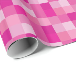 Rosa Pixelated mönster Presentpapper