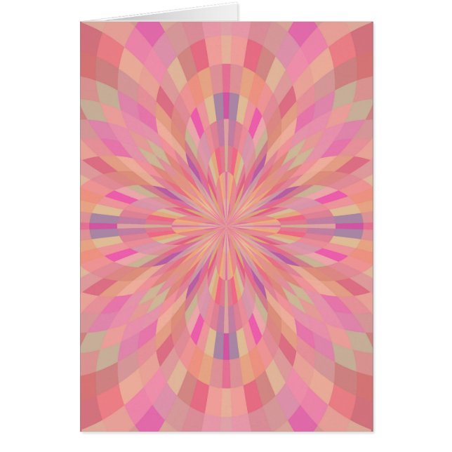 Rosa pixlar 2 hälsningskort (Framsidan)