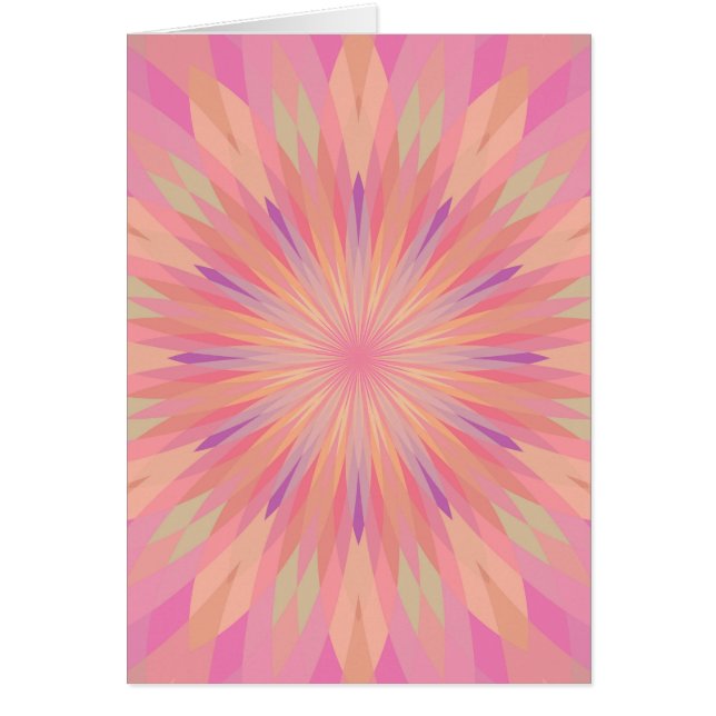 Rosa pixlar 3 hälsningskort (Framsidan)