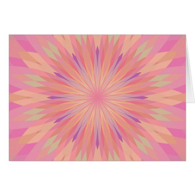 Rosa pixlar 3 hälsningskort (Framsidan Horizontal)