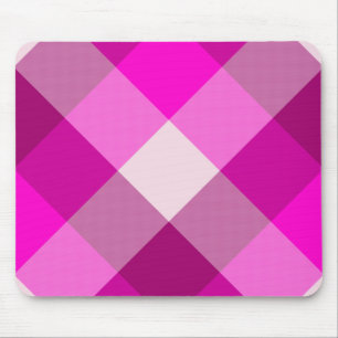 Rosa pläd Mousepad Musmatta