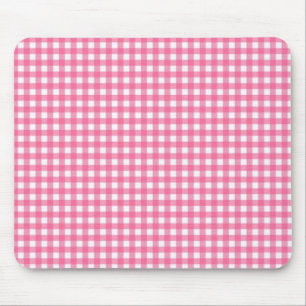 Rosa pläd Mousepad Musmatta