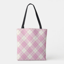 Rosa Plaid Tartan Chic Girls Dam Tygkasse