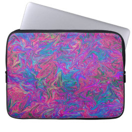 Rosa Plastic Grid Abstrakt Neoprene Laptop sleeve