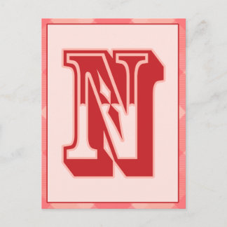 Rosa Play Brev ’N’-typografibanerkort Vykort