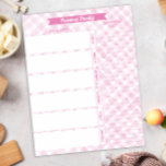 Rosa Play Family Meal Planner and Shopping List Anteckningsblock<br><div class="desc">Rosa pläderar för familjemåls- och shoppinglista under en organiserad vecka före vilken familj som helst kan använda. Mall för måltidsplanering kan anpassas genom att du ändrar ordalydelsen efter behov. Du kan ändra den för händelser och schemaläggning eller fler nischbehov efter behov. Gör Mors dag till en underbar presentidé för nygifta...</div>