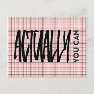 Rosa Play Mönster kan faktiskt ge en positiv offer Vykort